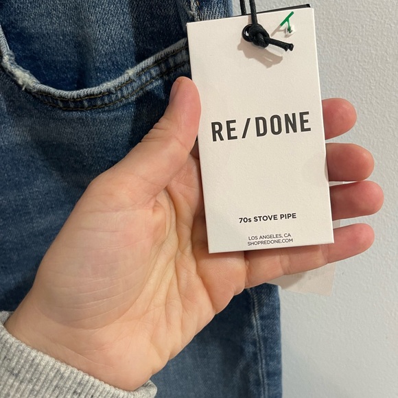 Re/Done NWT 70s stovepipe jeans - Picture 7 of 10